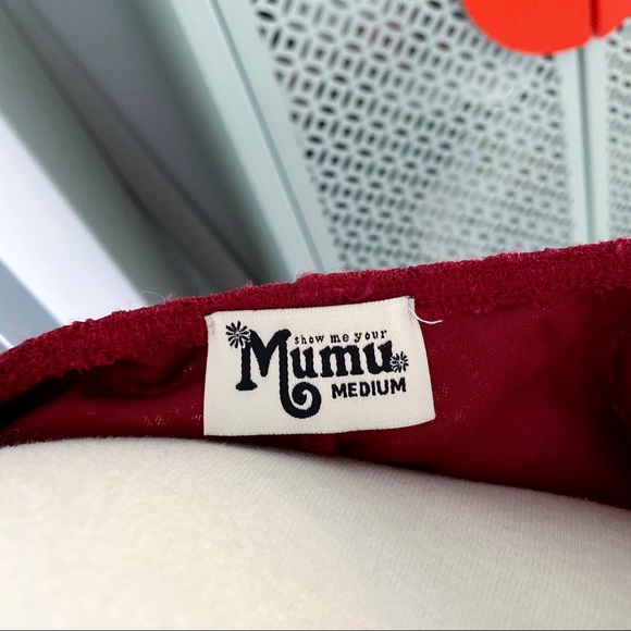 Show Me Your Mumu Eleanor Lace Maxi Dress in Red - Picture 8 of 15